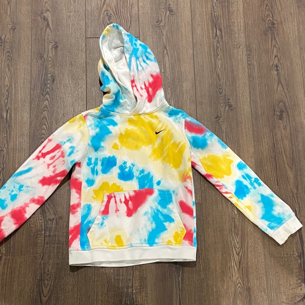 Nike Big Kids Colorful Tie-Dye Kids Hoodie